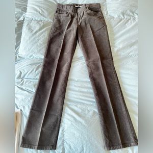 Lands end pants boys size 14 slim straight brown stretch